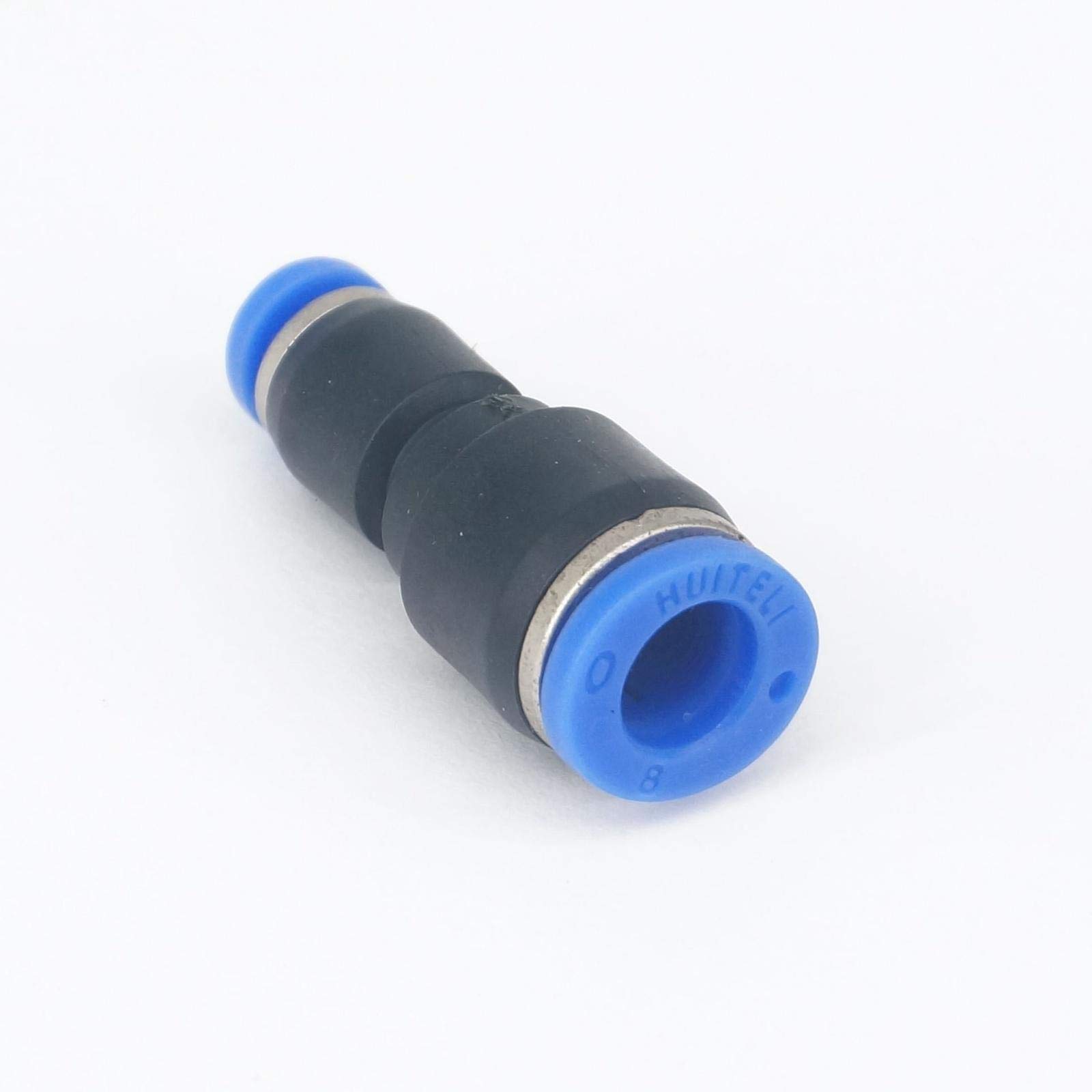 10 tubos de ajuste O/D de 8 mm a 4 mm, conector reductor de empuje neumático de 0,8 MPa