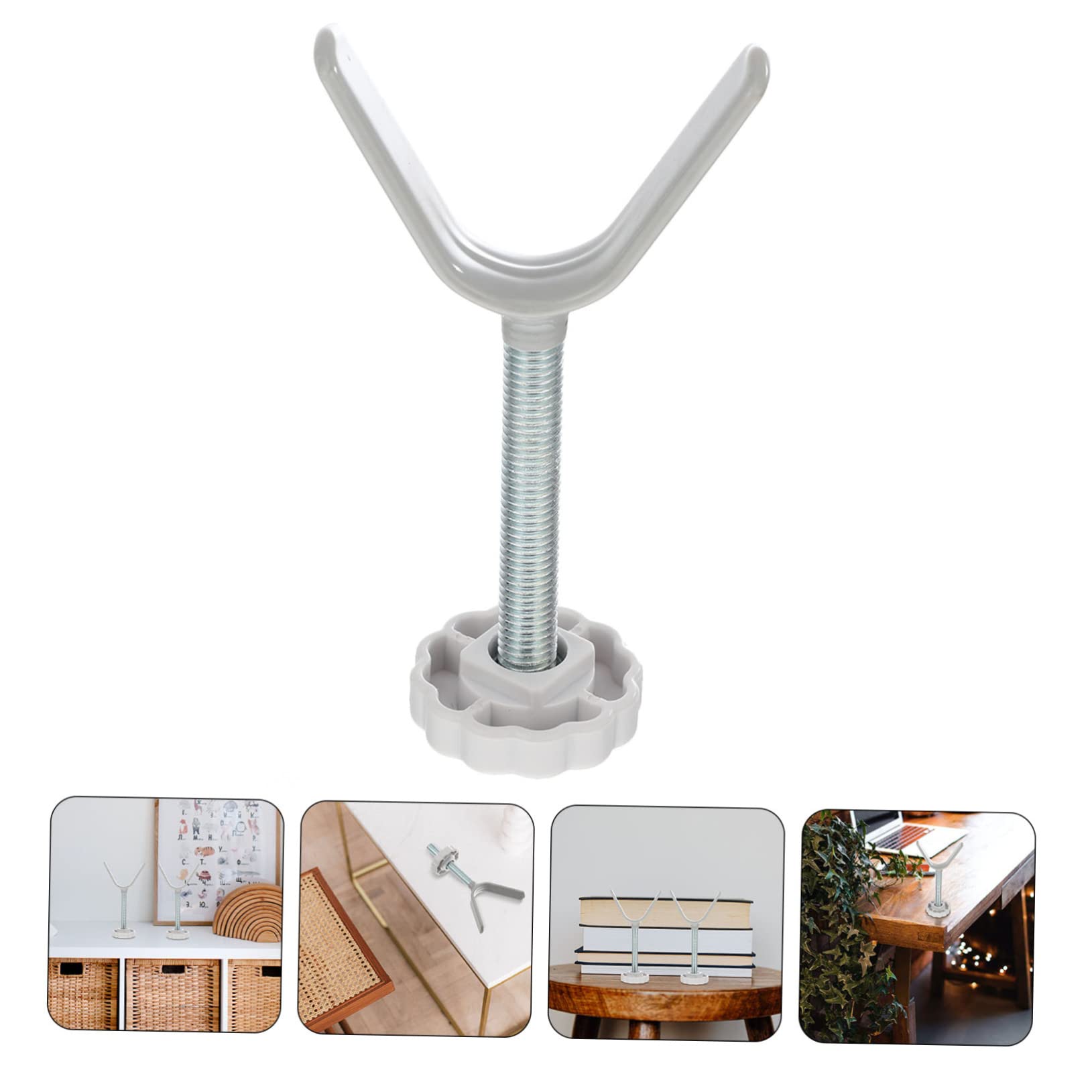 Abaodam 2 Pcs y Guardrail Fixator Gate Latch for Outdoor Fence Stairway Fitting Hardware Kit