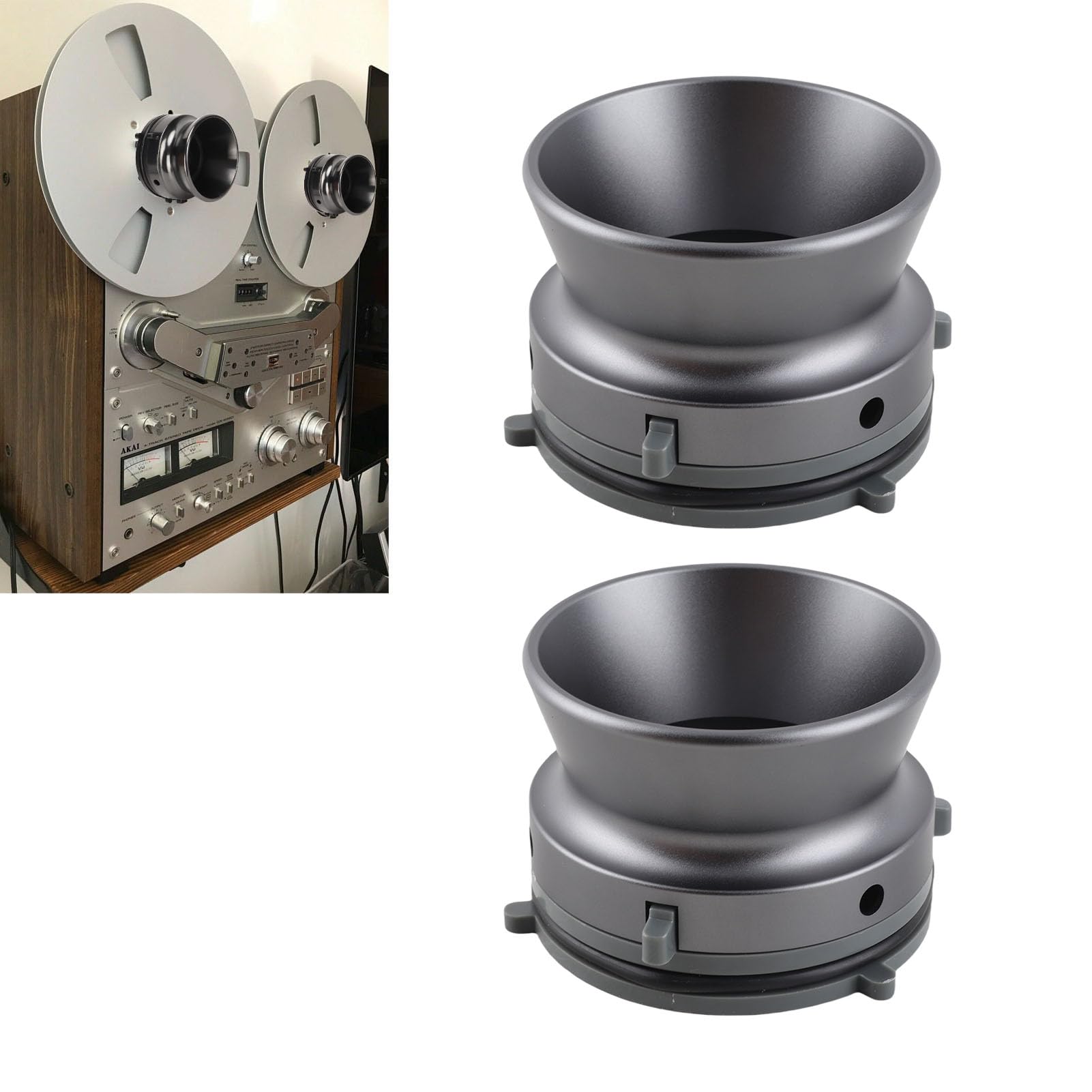 Amazon.com: 1 Pair Nab Hub Adapters for Reel to Reel Tape