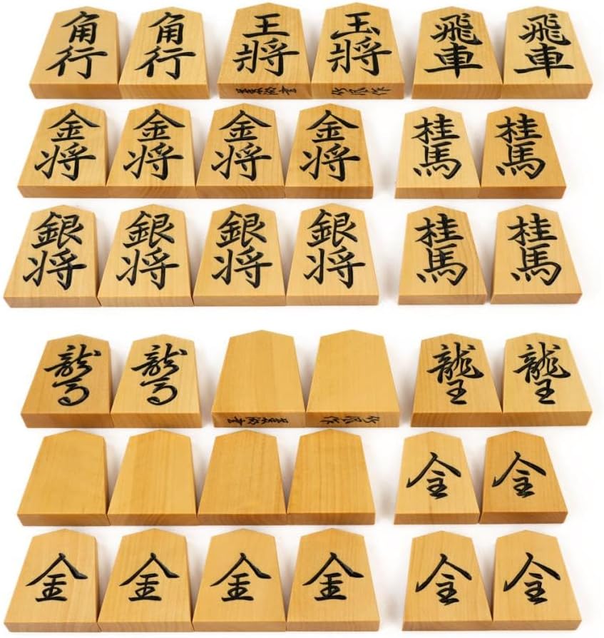 将棋駒（竹風作、菱湖書）（駒箱、駒袋付き） 【公式通販】