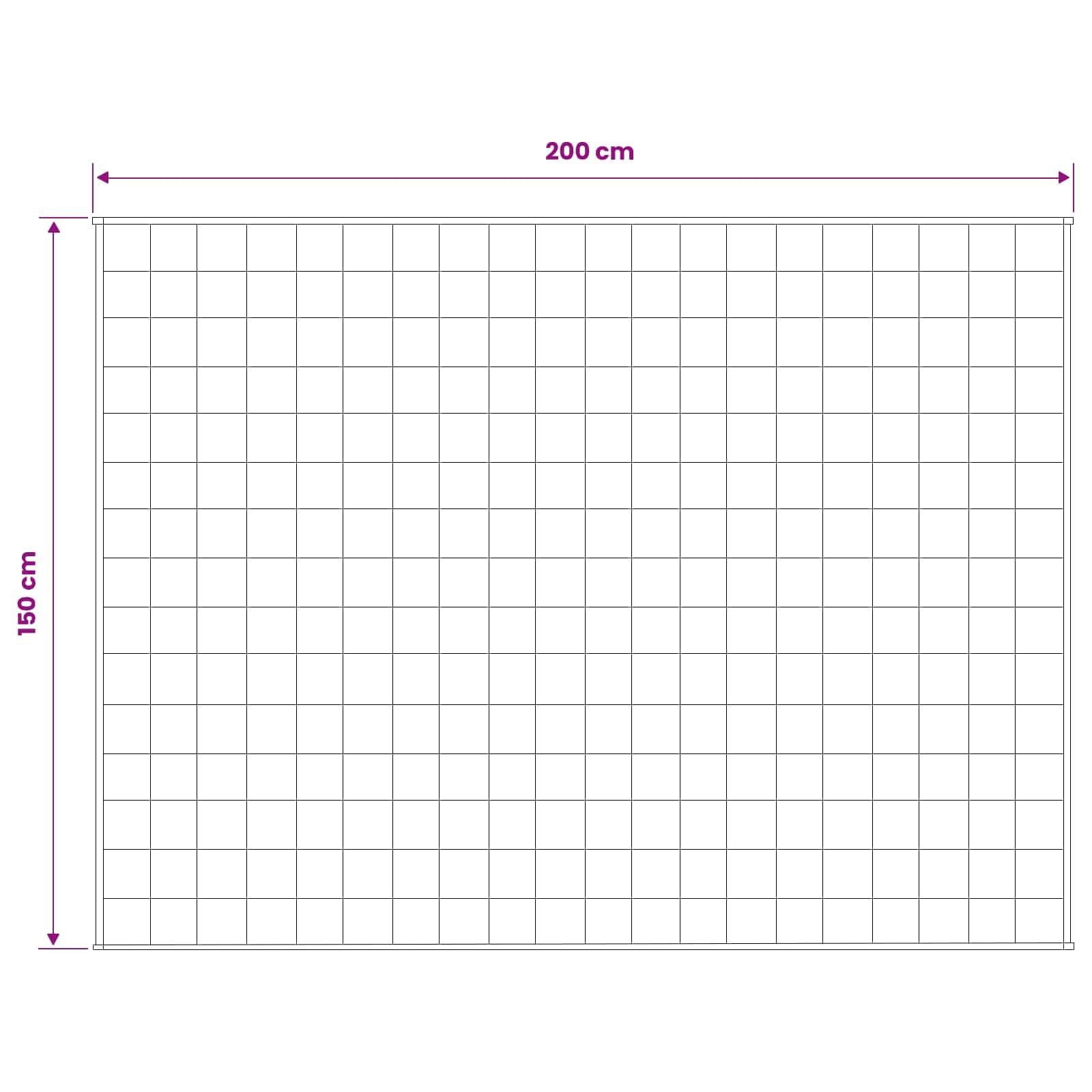 vidaXL Manta con Peso Blanco 150 x 200 cm 11 kg 100% Algodón 205T