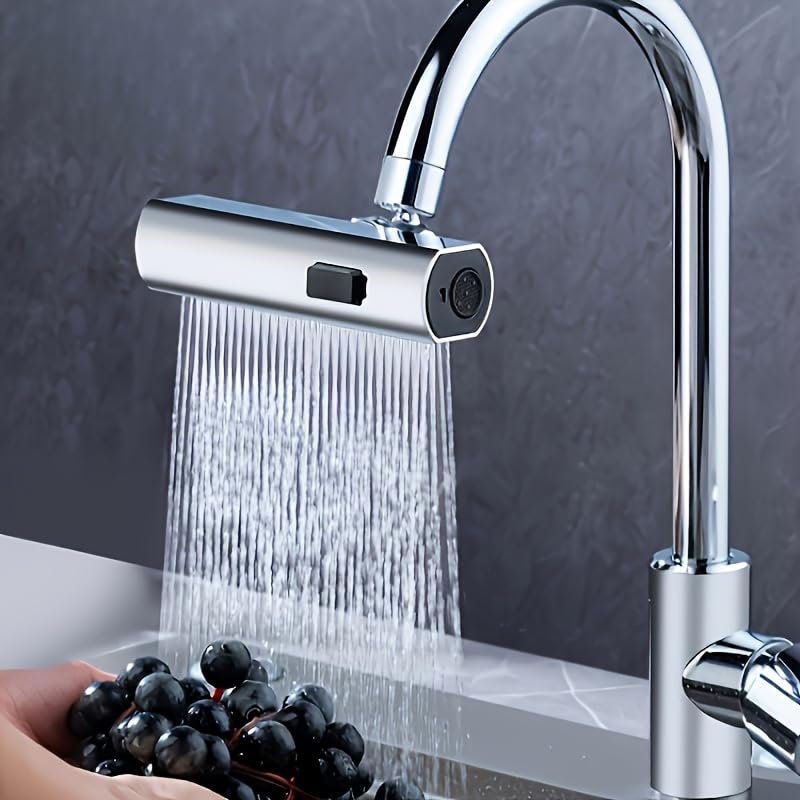 Extensor de grifo de cocina de 360°, aireador de agua giratorio para fregadero con 3 modos, accesorio pulverizador de grifo para cocina