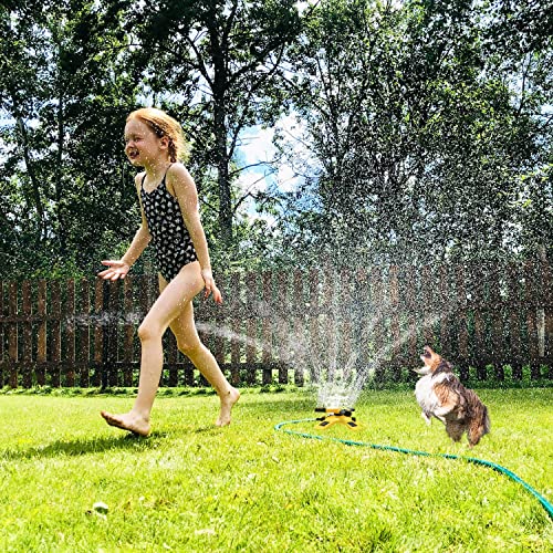 Water Sprinkler For Kids And Toddlers,Summer Yard Outdoor Water Play Toys With Rotating Spray Nozzles,Outside Splashing Lawn Game For Kids Ages 3 4 5 6 7 8 Boys Girls Pets,Attaches To Garden Hose #TOP4
