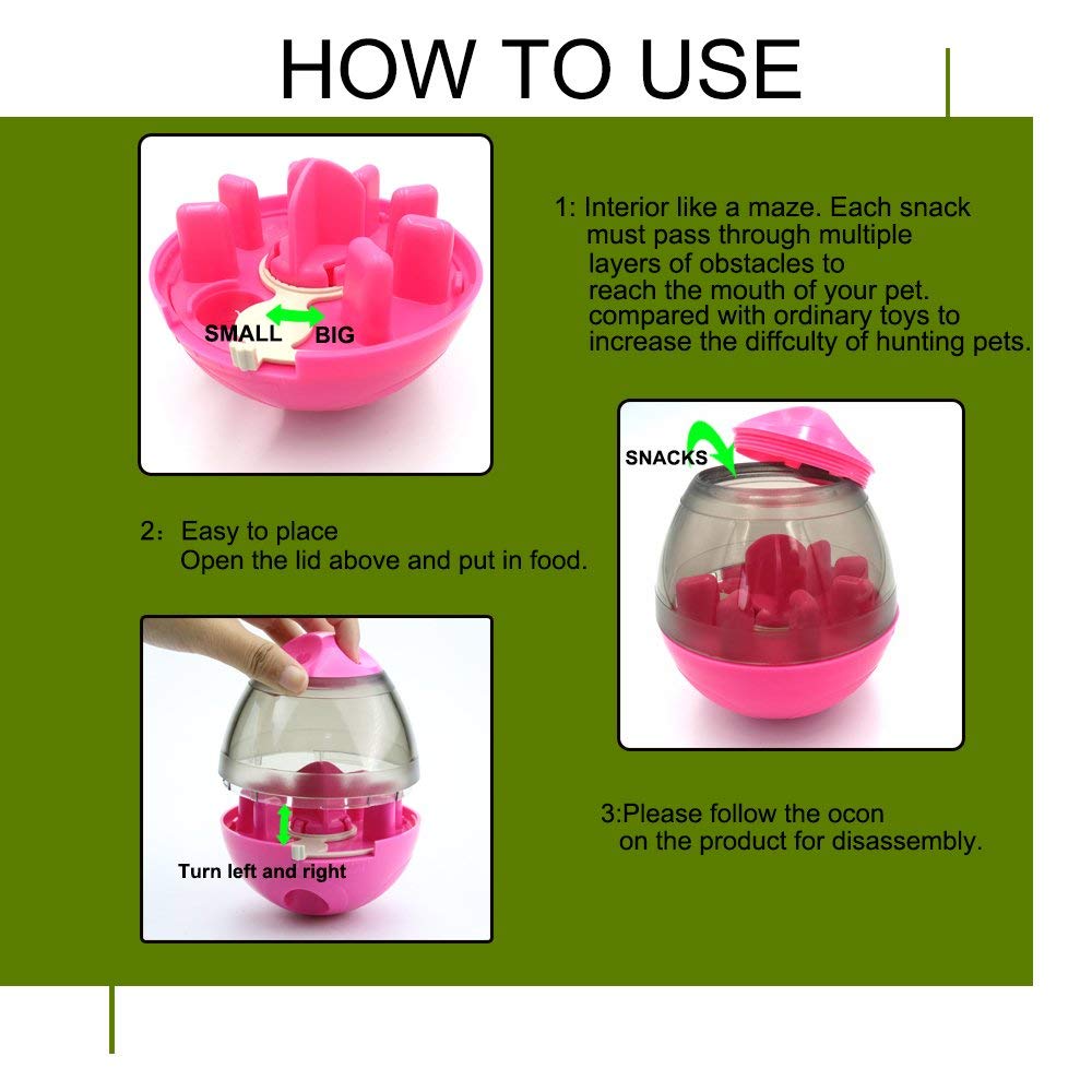 2 Giocattoli Dispenser Cibo Per Gatti - Forma Topo E Osso, Interattivi E Divertenti