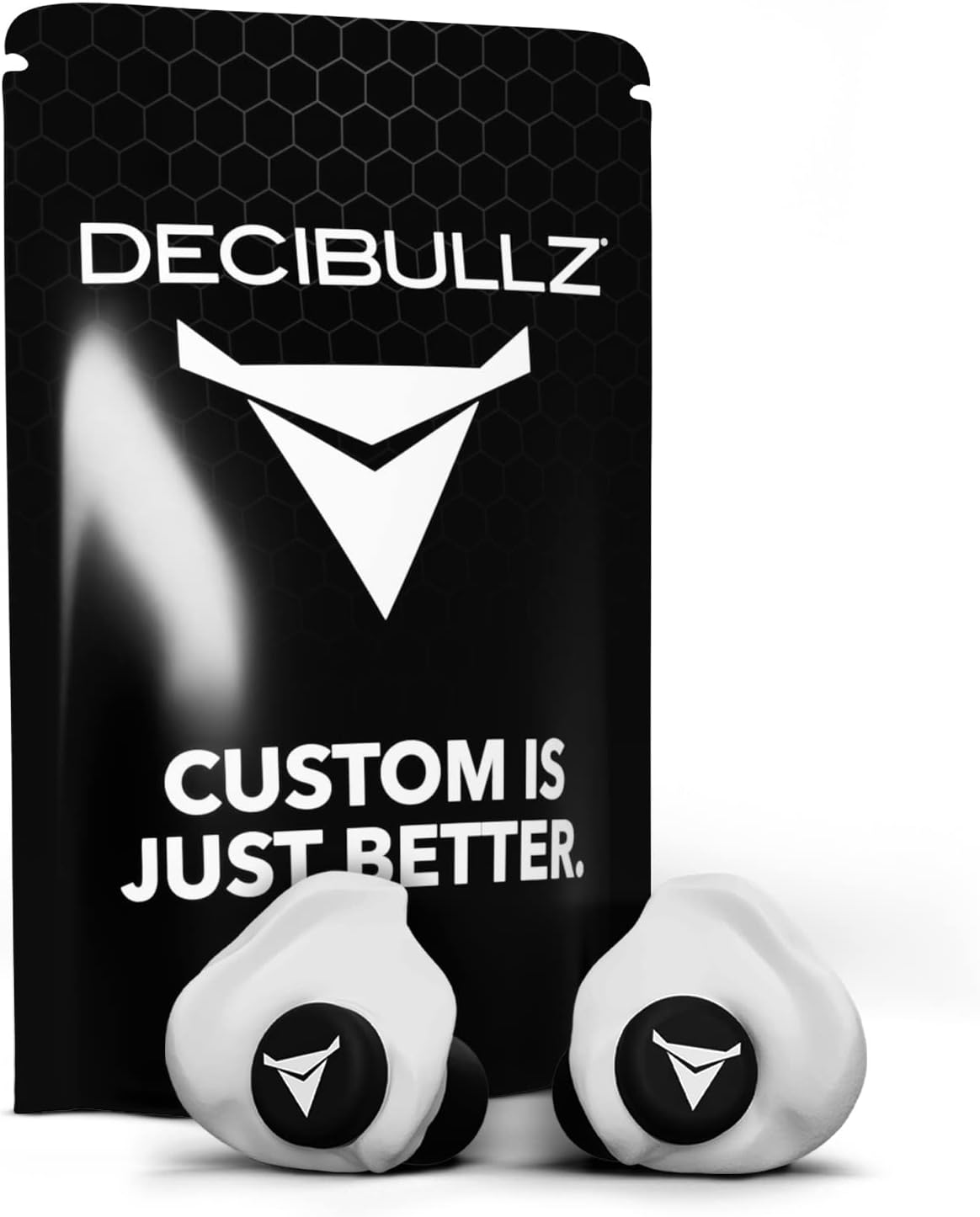 25-Decibel Noise-Reduction Earplugs for Hearing Protection, Custom-Molded Reusable Earplugs for Noise Sensitivity & Flights, White