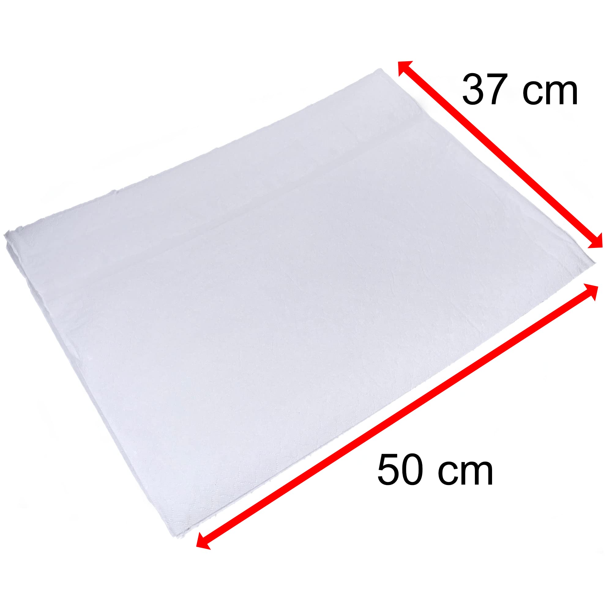 Ärzterollen 2-lagig 50cm x 50m hochweiß 9 Rollen Zellstoff perforiert saugfähig reißfest