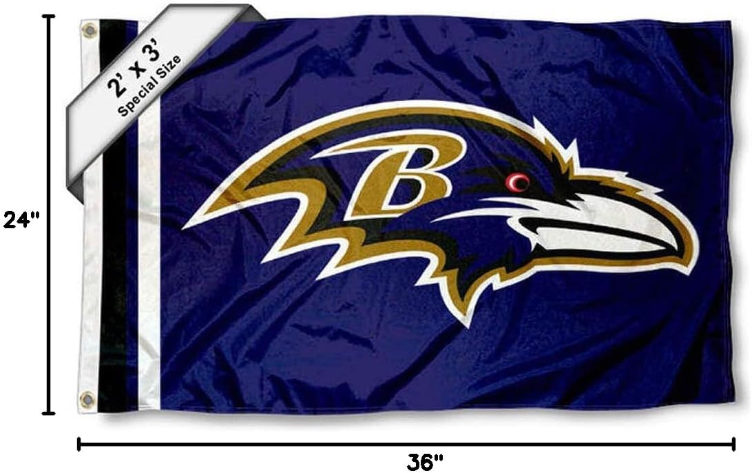 Baltimore Ravens 2x3 Feet Flag - Image 6