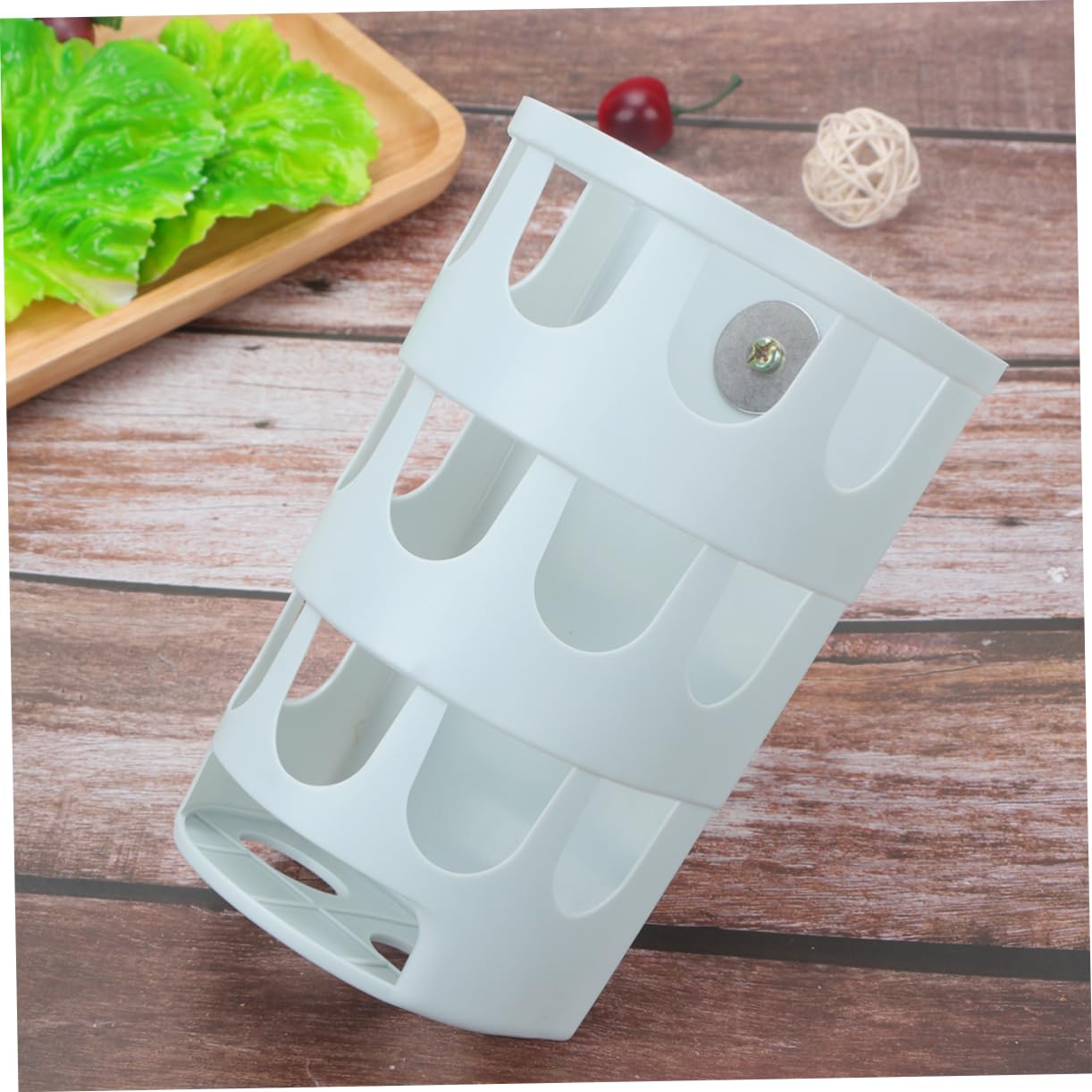 VANZACK 3piezas Comedero De Plástico para Conejos y Aves Base Fija Alimentador Práctico para Roedores y Chinchillas Color Aleatorio