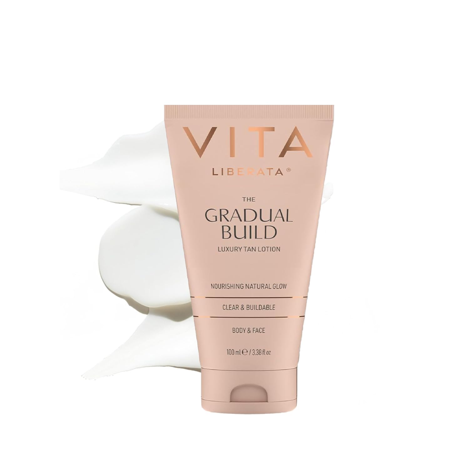 VITA LIBERATA Fabulous Gradual Tanning Lotion - Buildable Formula, Sun-Kissed Tan, Untinted For Minimal Transfer, Lasting Finish, Formulated with Hyaluronic Acid, 13.52 lf.oz