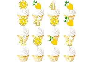 Lemon Cake Topper and Cupcake Decor