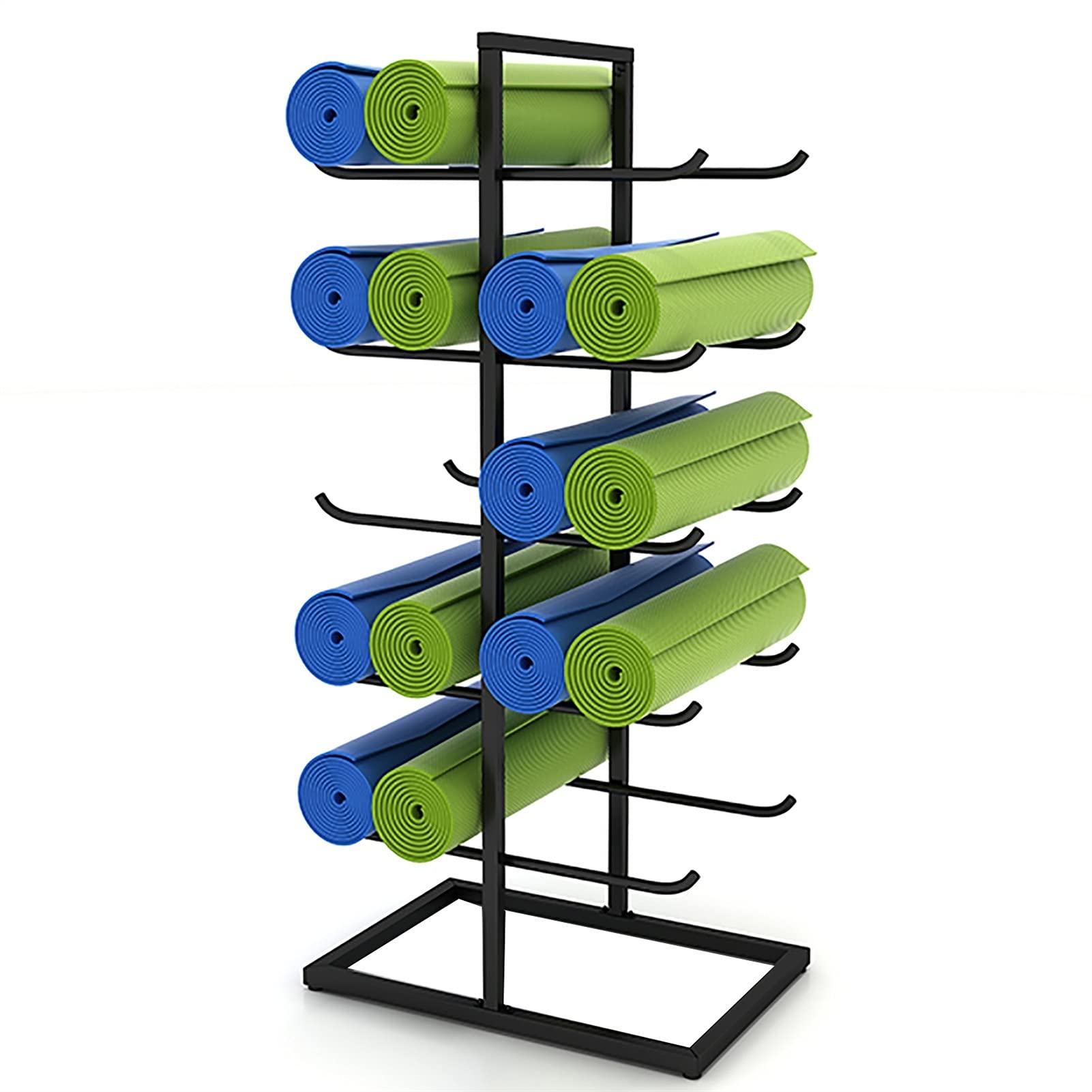 Présentoir à 5 niveaux pour tapis de fitness idéal studio de yoga