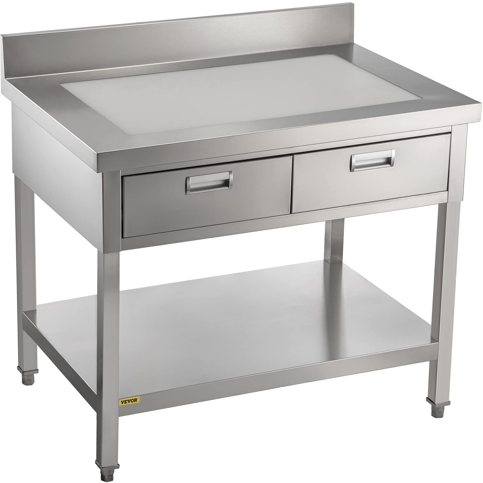 Buy VEVOR Stainless Steel Work Table 24 X 48 In Commercial Food Prep buy-vevor-stainless-steel-work-table-24-x-48-in-commercial-food-prep