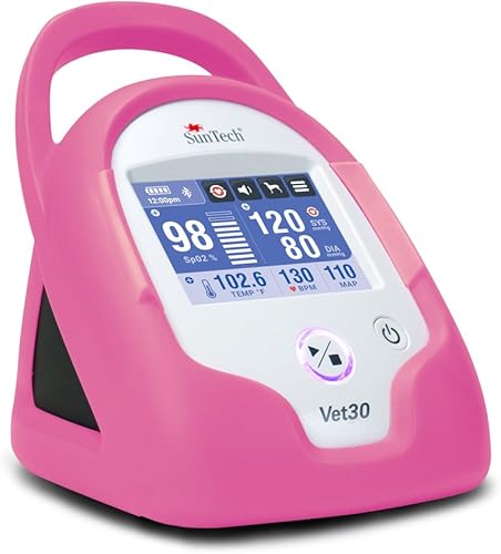 Vista 6 de SunTech Vet30 Monitor de signos vitales continuos veterinarios con Masimo Sp02 (verde rana arbolada)