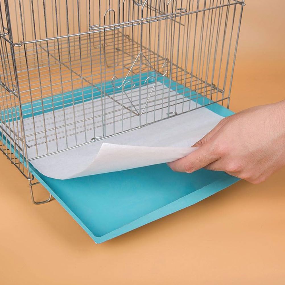 100 Stück Vogelkäfig Einlagen Verdickte Papierunterlage Für Vogelkäfige, Einstreu, Käfigpapier, Vogelkäfigzubehör, Einweg Käfigeinlagen, Vogelpapiereinlagen