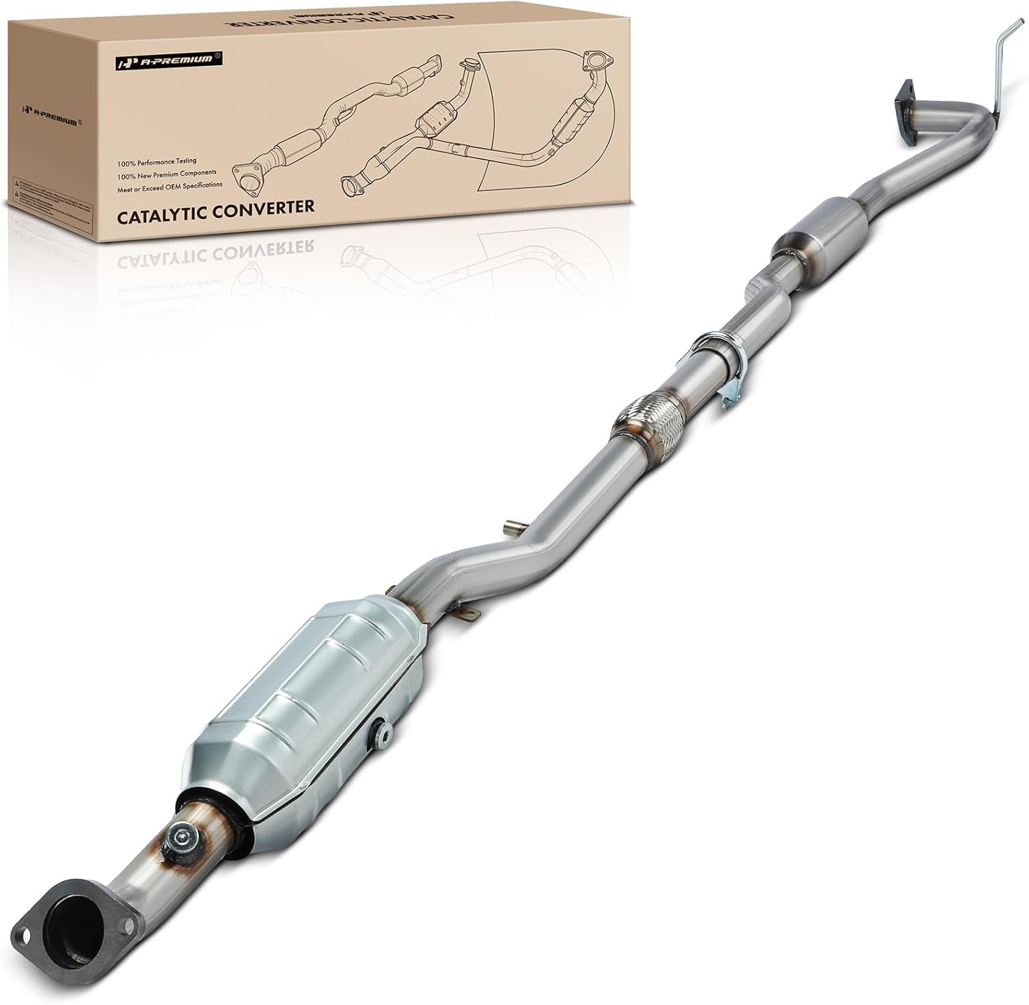 A-Premium Rear Catalytic Converter with Gasket Kit Direct-Fit Compatible with Mitsubishi Outlander Sport 2016-2021 2.0L, FWD, E.P.A. Compliant
