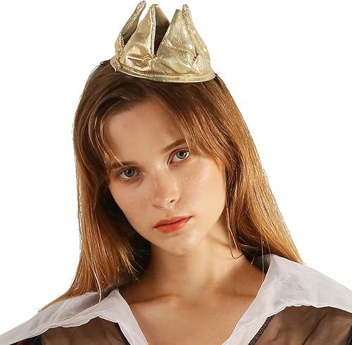 Miniatura 6 de FantastCostumes Disfraz de reina para mujer, diseño de corazones rojos, vestido de fiesta de cuento de hadas con corona