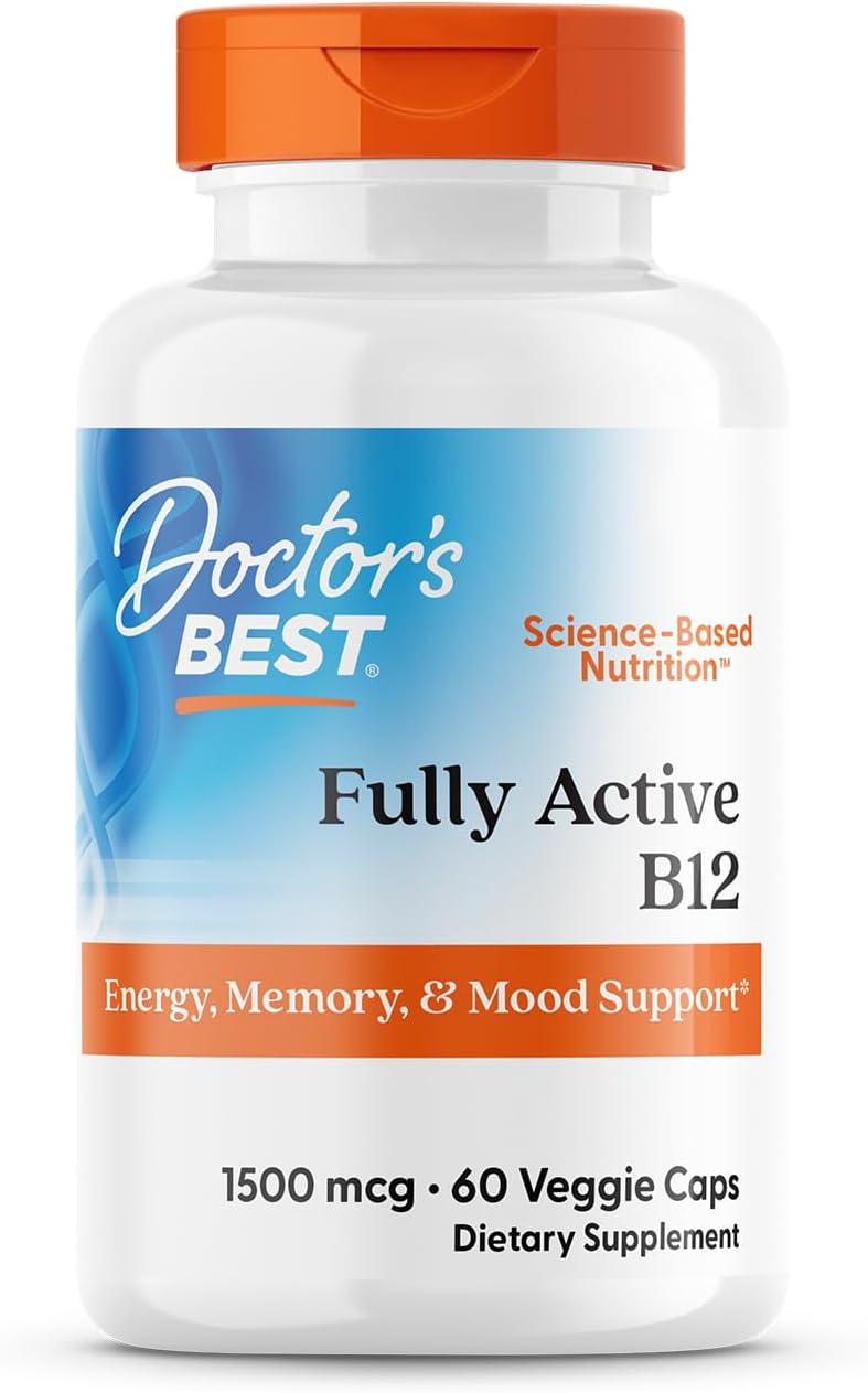 Doctor's Best, Best Fully Active B12, 1500 mcg, 60 Veggie Caps