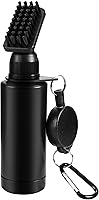 Vista 11 de Yoport® Cepillo para palos de golf y limpiador de ranuras para palos de golf de 2 pies, mosquetón de aluminio con línea retráctil, ligero