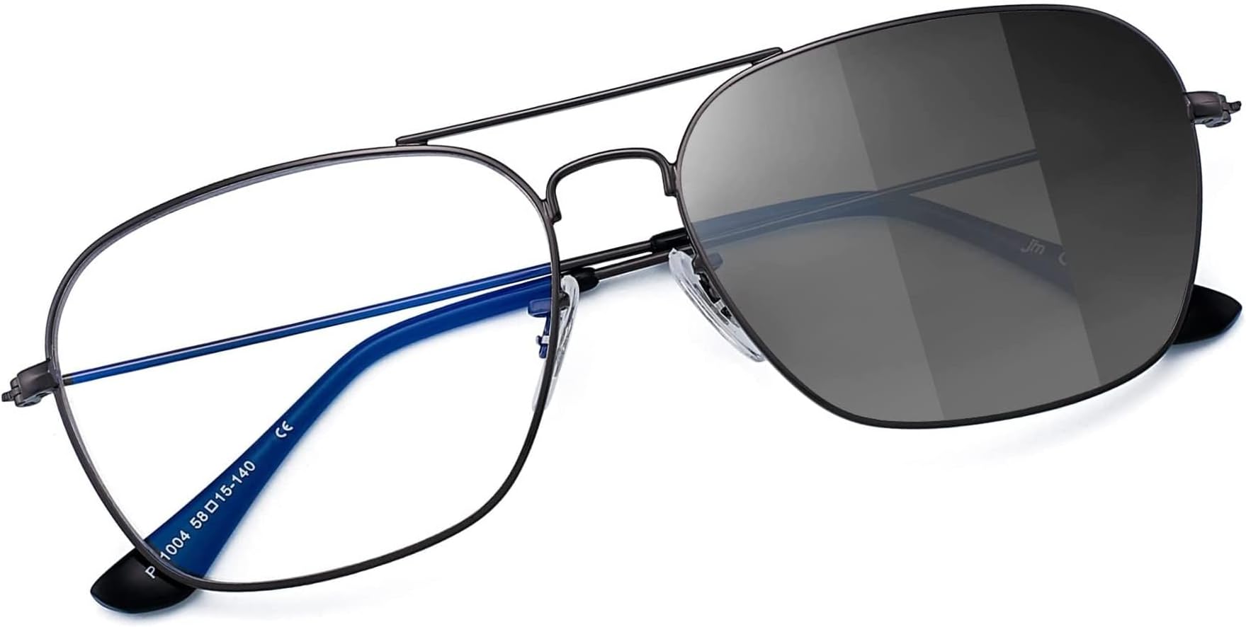 JM Aviator Computer Blue Light Blocking Glasses, Square Eye Protect Video Eyeglasses Anti Glare Men Women