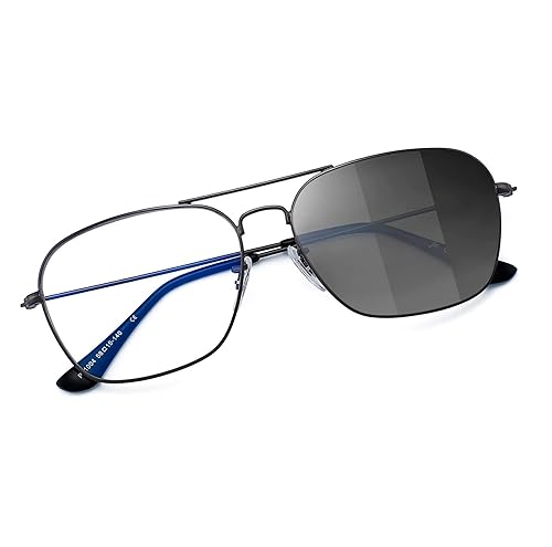 JM Aviator Blue Light Blocking Computer Glasses, Square Eye Protect