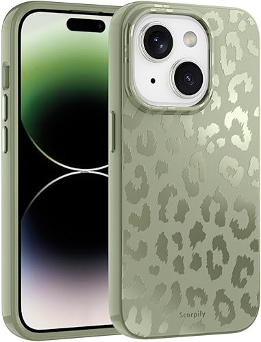 Miniatura 35 de SCORPIFY para iPhone 14 [Compatible con MagSafe] con diseño de mármol violeta, bonita funda magnética morada para mujeres y niñas, [sin Mármol