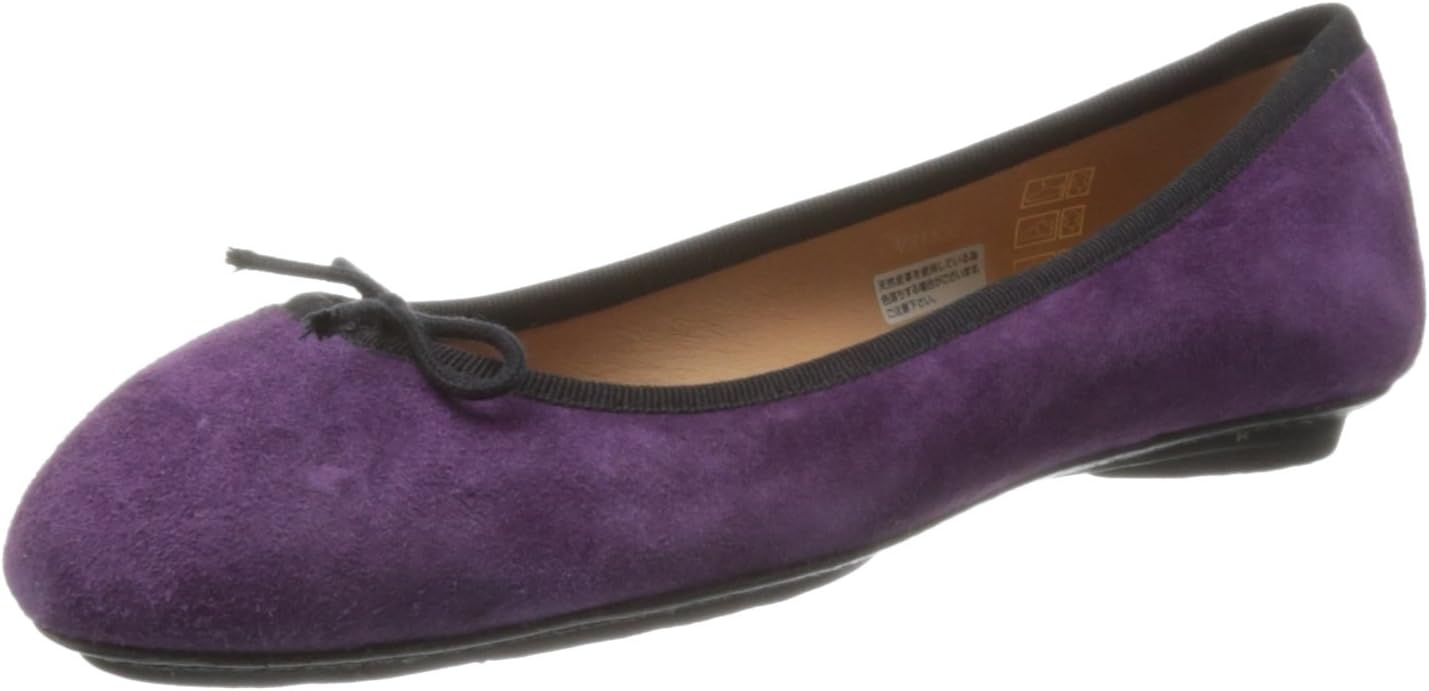 [レーヴダンジュール] バレエシューズ レディース V31530 パープルスエード 36(23cm)