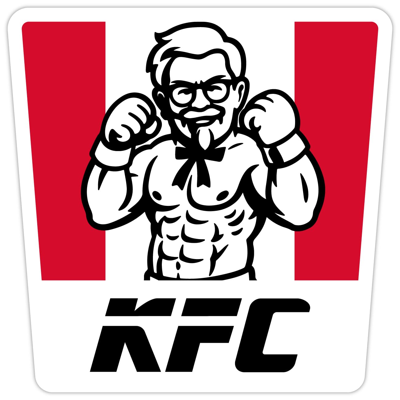 Amazon.co.jp: 俺の工作｜KFC おもしろステッカー 大小3枚セット