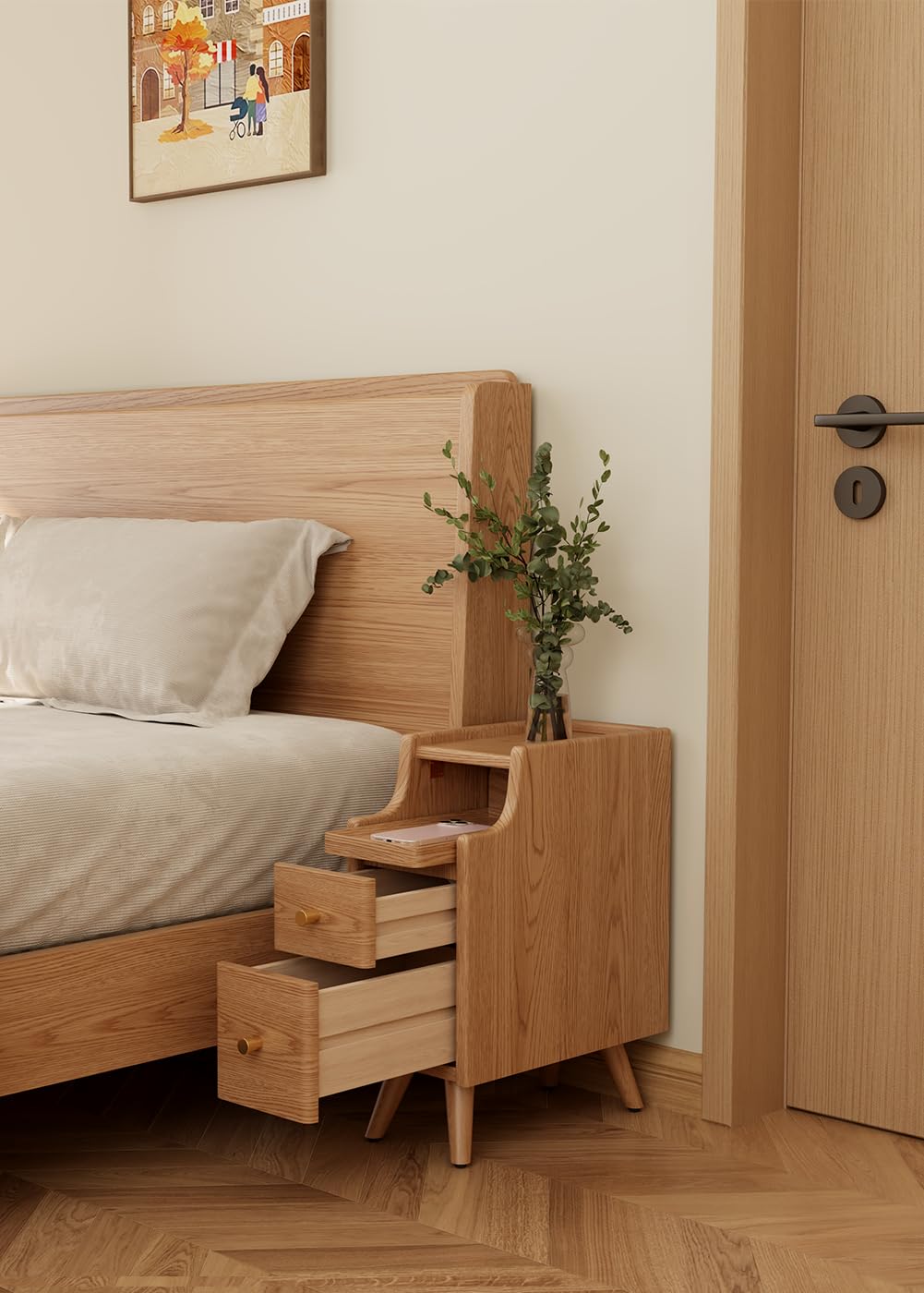 Amazon.co.jp: Mangowood ナイトテーブル スリム サイドテーブル Amazon.co.jp: Mangowood ナイトテーブル スリム サイドテーブル