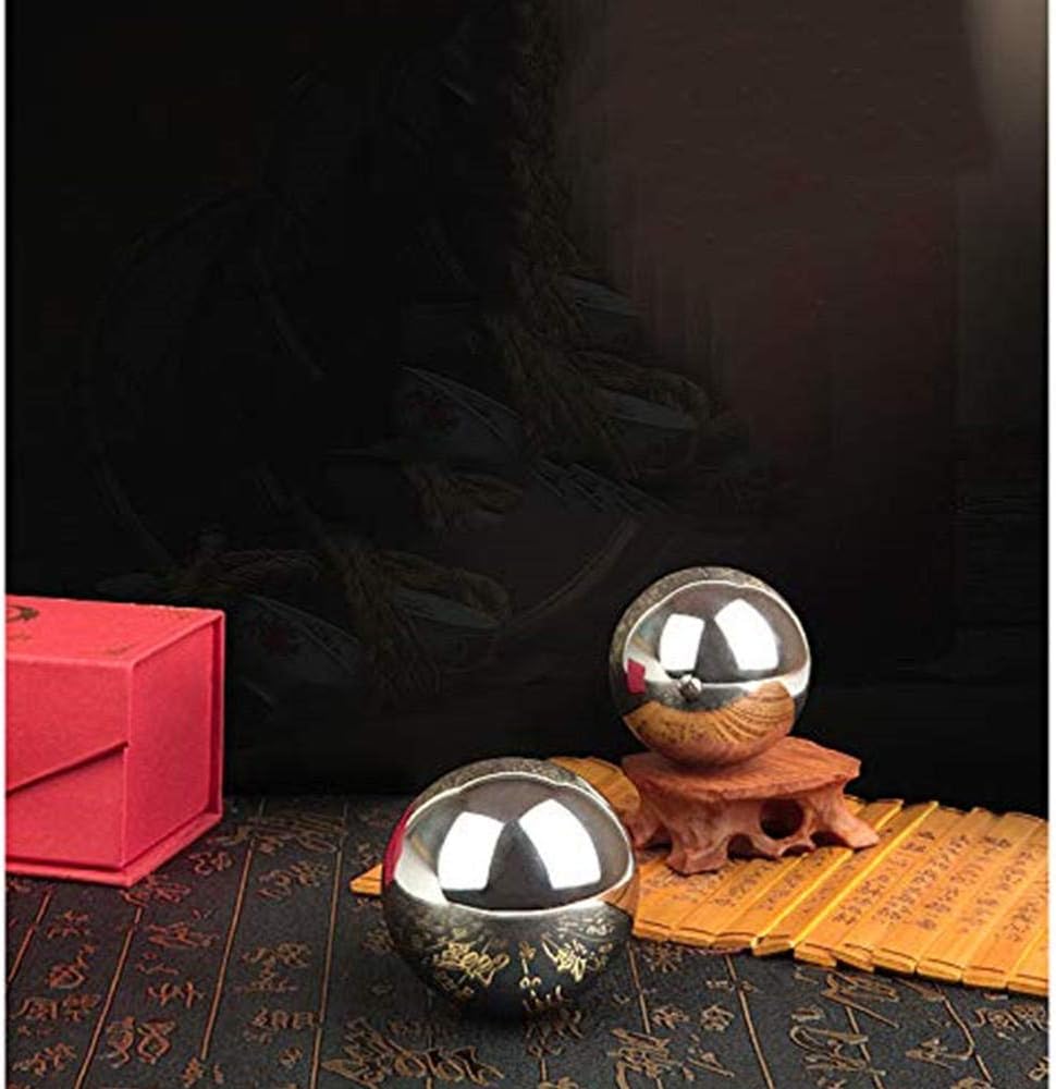 MUTYNE 2 pieces of fitness steel balls, handheld steel balls, solid steel balls, large steel balls, practice balls, hand strength exercises, 40/45/50/55mm optional