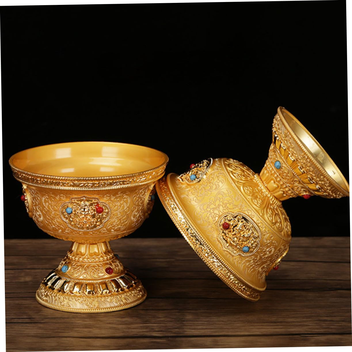 ABOOFAN Opferwasserbecher Kupfer Anbetungsschale Buddhistische Schale Heilige Schale Vintage Stil Gedenkschale Dekorativ Für Buddha Zuhause Tempel