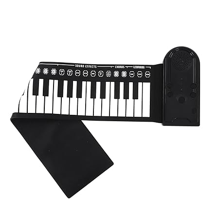 Electronic Keyboards, Portable Soft Environmentally Friendly Foldable Electric Piano Flexible with Speaker for Home for Travel