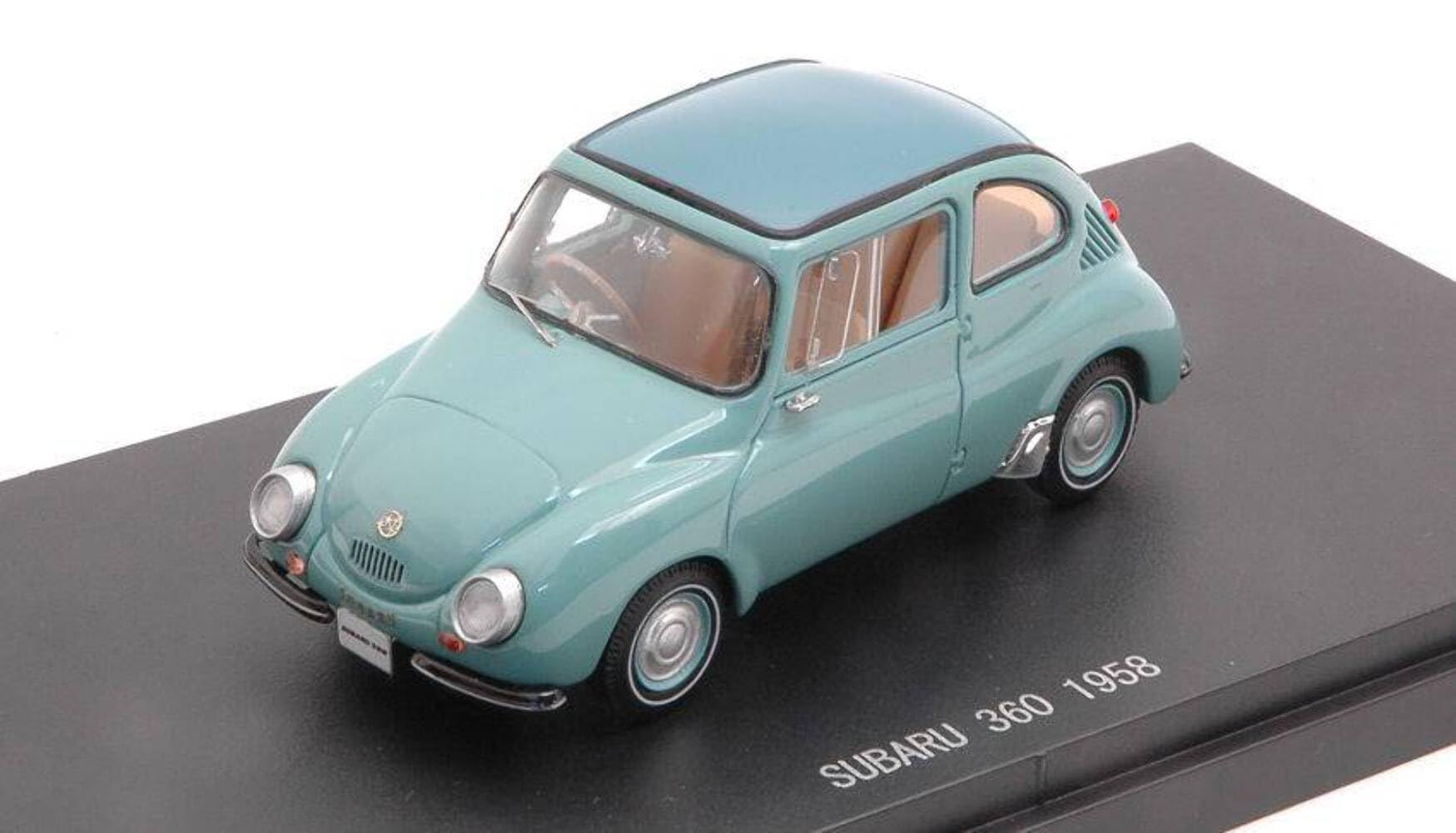 Model in stairs compatible with Subaru 360 1958 pastel blue 1:43