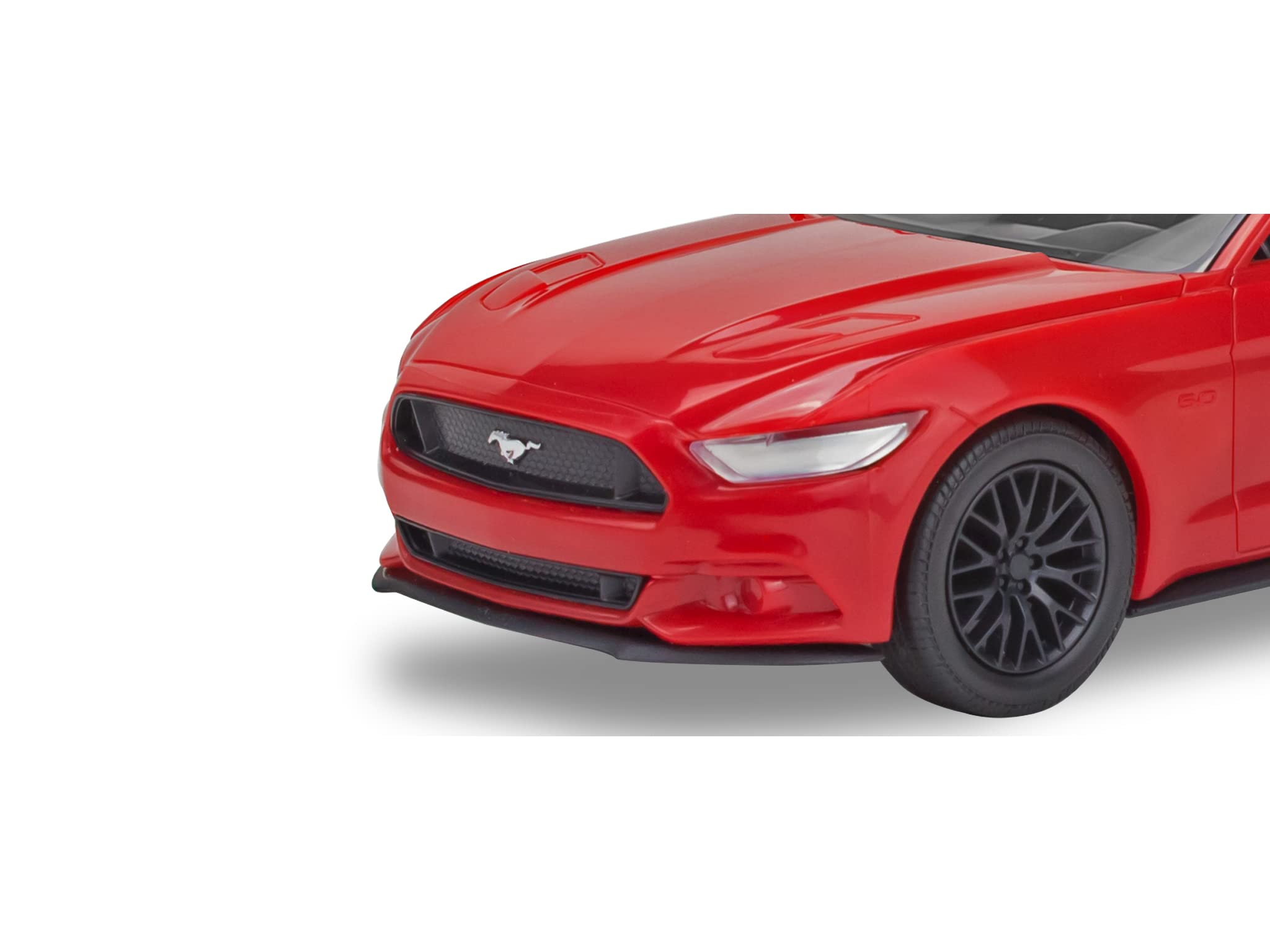 Revell Ford Mustang GT 85-1238 2017 Kit de construction de maquette de voiture à l'échelle 1/25 12 pièces Niveau de compétence 2 Plastique Easy-Click Rouge
