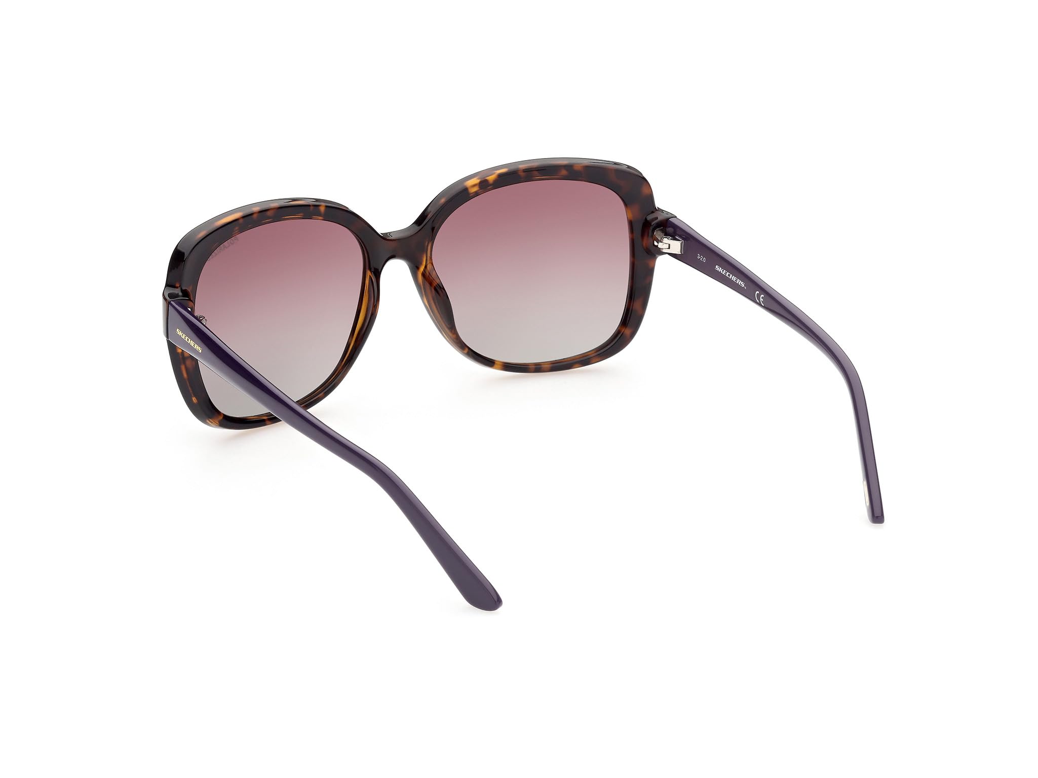 SKECHERS Damskie okulary przeciwsłoneczne SE6126, Dark Havana, 58, Ciemna Hawana