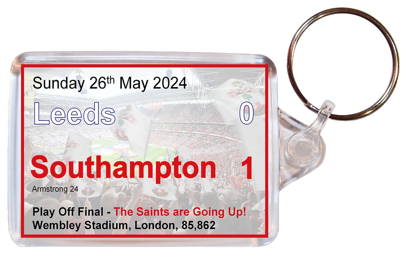 Baked Bean Store Southampton Play Off Final Scoreboard - Double Sided Keyring
