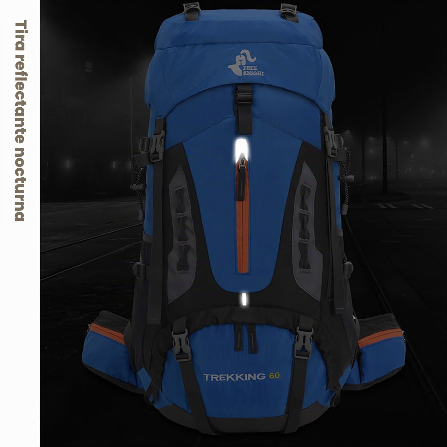 Bseash Mochila de senderismo ligera impermeable de 60L con cubierta de lluvia, mochila deportiva al aire libre para escalada acampar y turismo