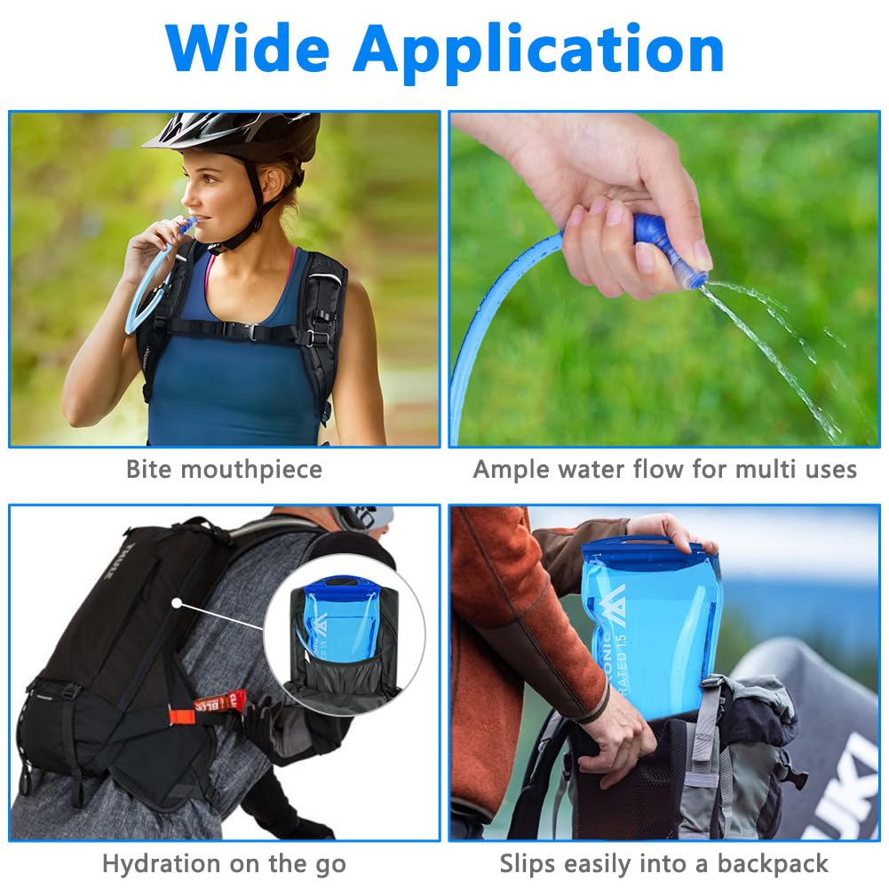 3L Camel Bag,Sacca Acqua per Zaino,Sacca Idrica,Sacca di Idratazione,Sacca per Acqua da Zaino,Sacca Idratazione Portatile,TPU Serbatoio dell'Acqua Antibatterico per Escursionismo,Campeggio,Trekking