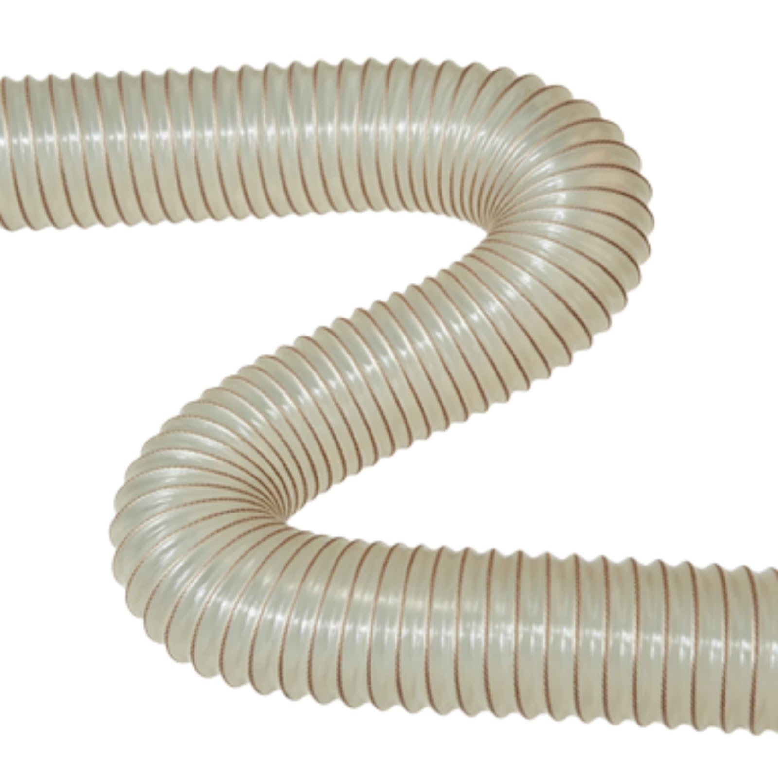 Transparent PU Collection Hose 110mm ID 1m Length 0.63-2mm Thickness(0.93mm)