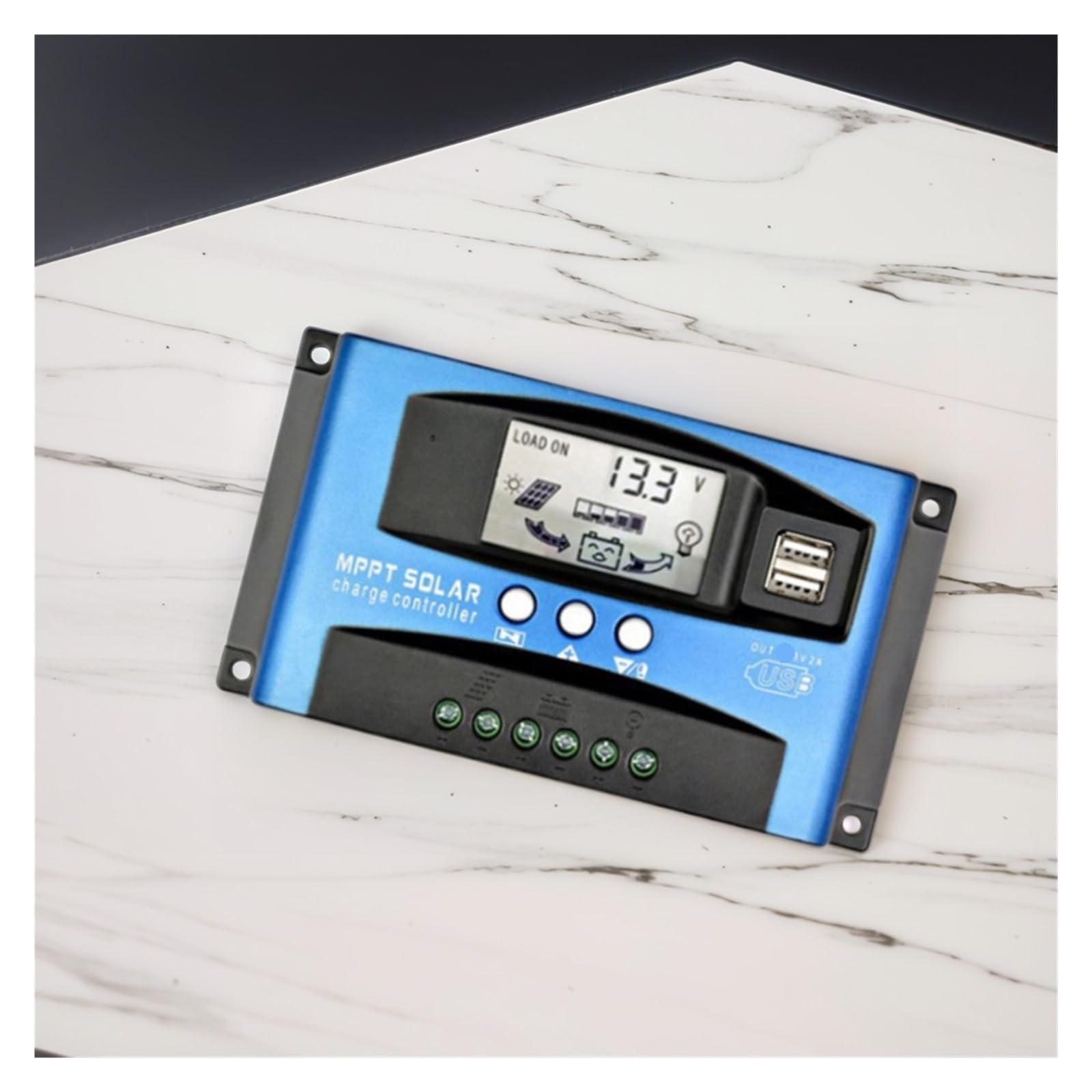 Regolatore di carica solare, Controller Di Carica Solare MPPT Dual USB 40A 100A 12V 24V