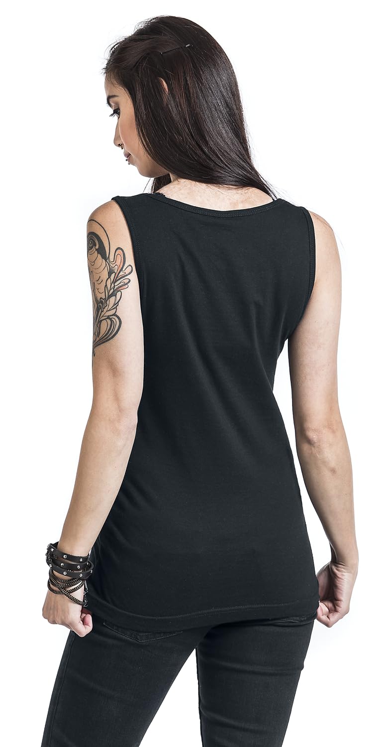 AC/DC T.N.T. 1975 Femme Top Noir 100% Coton Regular/Coupe Standard