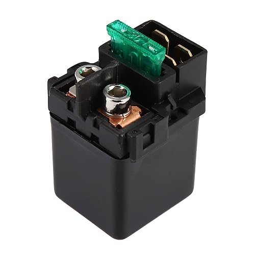 Motoforti Reemplazo de relé solenoide de arranque para motocicleta moto negro