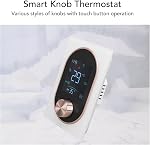 Smart Color Thermostat, with LCD Programmable Knob Control Touchscreen and App, for Home Hotel Office Ac 95v to 240v Smart Thermostat (Normal Model)