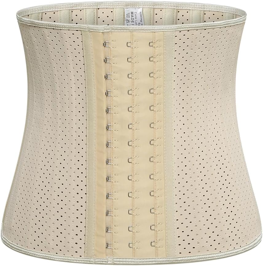 Women Latex Waist Trainer for Weight Loss 25 Spiral Steel Boned Underbust Corsets Bustiers Workout Body Shaper