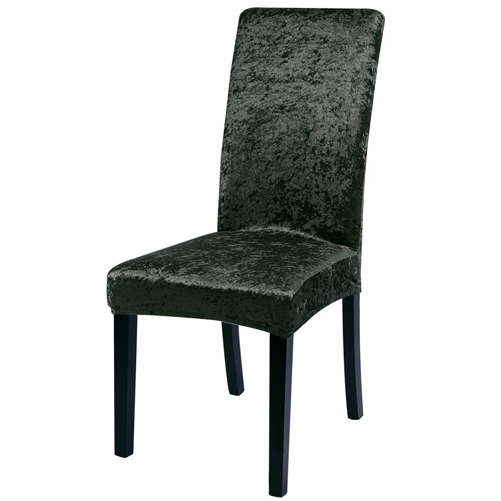 Housse de chaise universelle en velours extensible pour banquet de mariage et cuisine