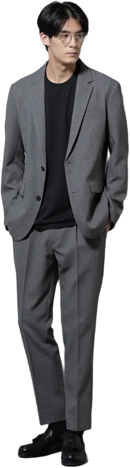 美品エルメネジルドゼニア トロフェオ スーツ シングル サイドベンツ