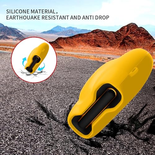 Image of MoonMart Silicone Case Cover Compatible with Boult Astra, UFO, Mustang & GoBoult Ember (Yellow)