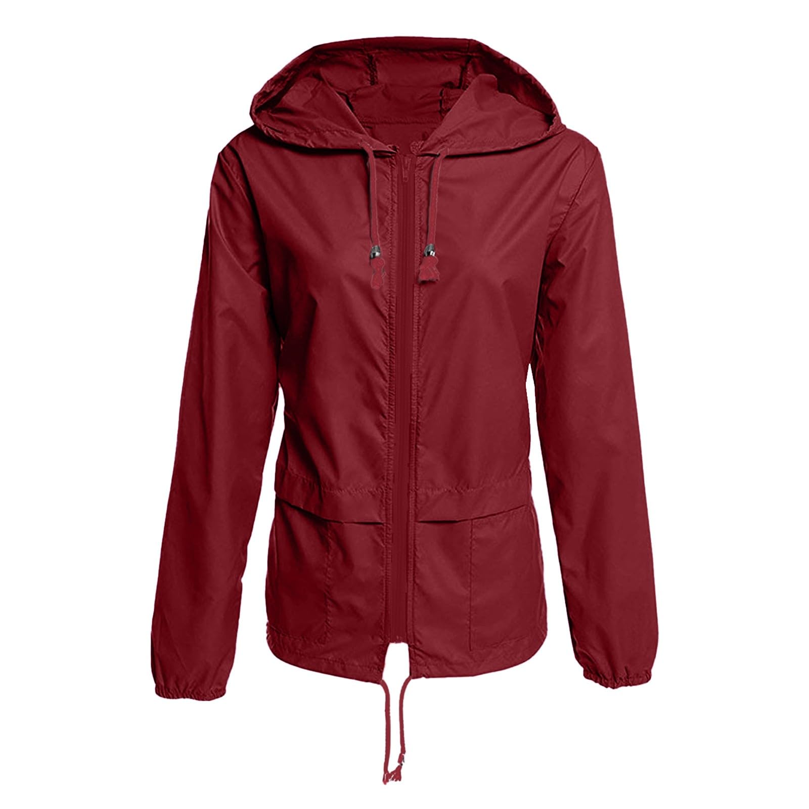 Giacca Antipioggia Da Donna, Leggera, Traspirante, Con Cappuccio, Impermeabile, Alla, Cerniera, Antivento Giubbotto Ciclismo Invernale Donna Running Impermeabile Moto Bici Lungo
