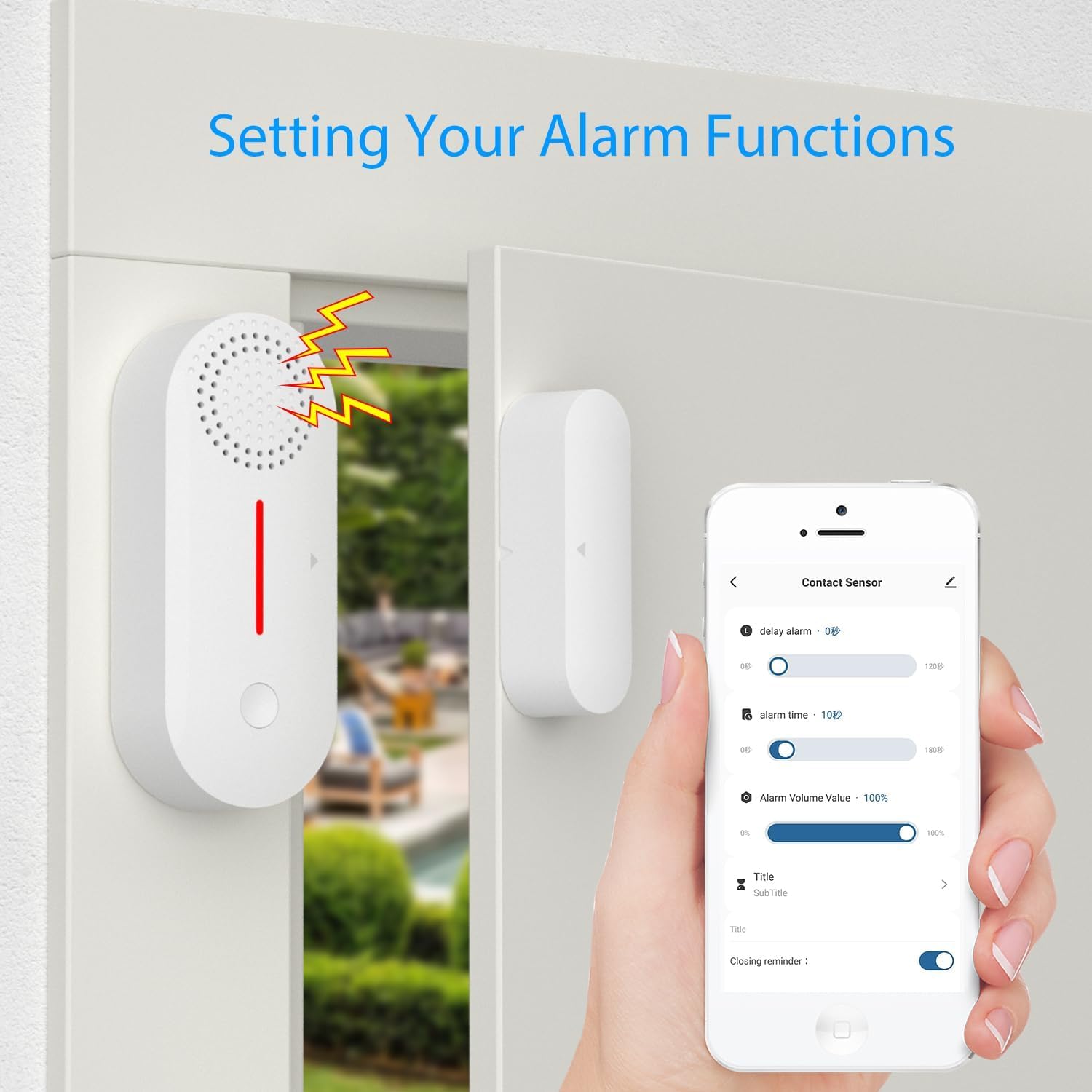 WiFi Door And Window Sensor Alarm, Alarm For Doors