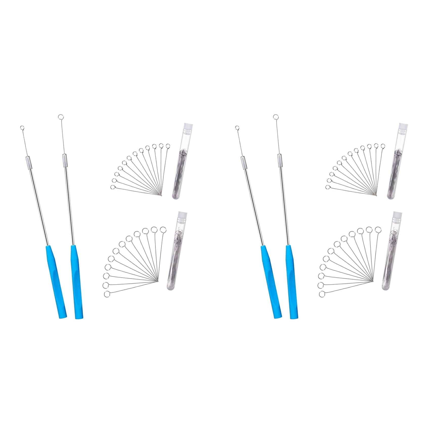 Jnchdghwa As Shown Metal Inoculation Loop, Mycology Sampling Rod With 4Pcs Handle And 180Pcs Reusable Inoculating Ring
