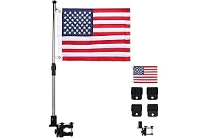 American Flag Pole Kit for Boats and Golf Carts